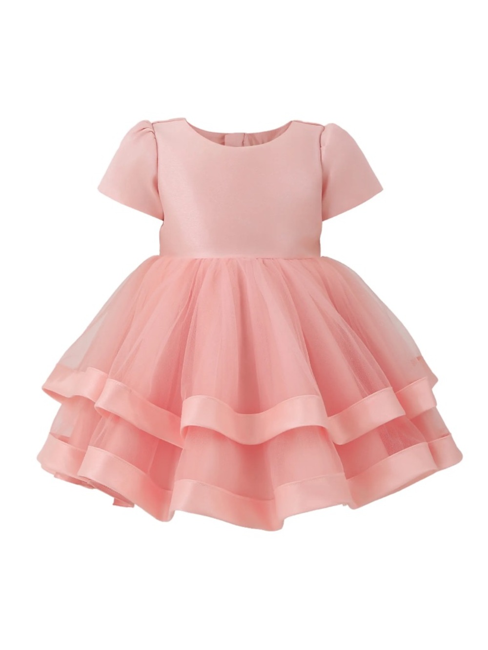 Tulleen Pink Bow-Detailed Party Dress Flower Girl Dress
